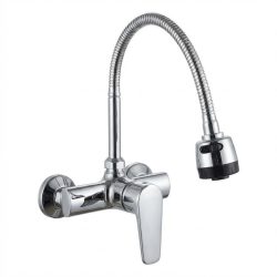   Zegor nástenná flexibilná kuchynská batéria – lesklý chróm CS23