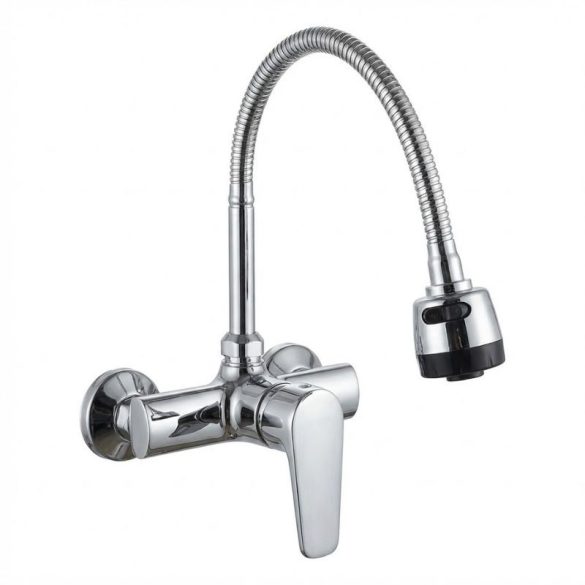 Zegor nástenná flexibilná kuchynská batéria – lesklý chróm CS23