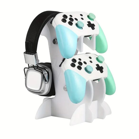 Stojan na ovládače a slúchadlá 23 x 15 cm biely CV2898990-2fh