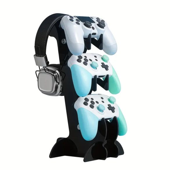 Stojan na ovládače a slúchadlá 32,5 x 15 cm čierny CV2898990-3f