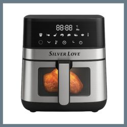 Silver Love teplovzdušná fritéza 8L, 2000W CY-5004