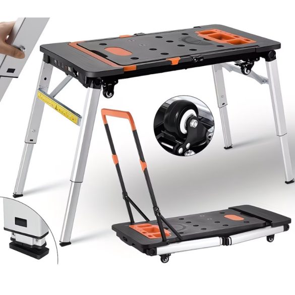 7 v 1 skladací pracovný stôl a prepravný vozík DA6851267