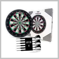Profesionálny terč na šípky v retro dizajne DARTBOARD_ZE