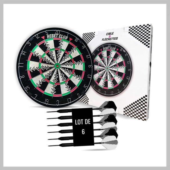 Profesionálny terč na šípky v retro dizajne DARTBOARD_ZE