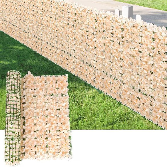 Prémiová sieť proti zvedavým pohľadom s umelými kvetmi 300x50cm DB1111426-Pe
