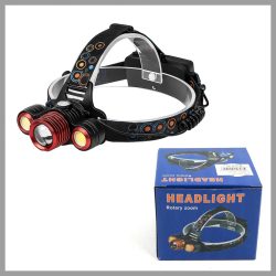 LED čelovka - Rotary Zoom DD-1808usb