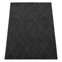 Čierny moderný vzorovaný koberec 200 x 290 cm DELUX-1