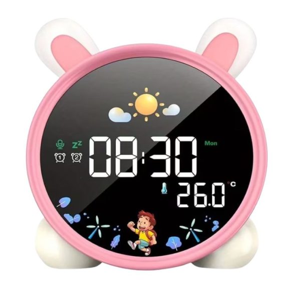 Lemnoi detský budík s USB nabíjaním DH1985392R