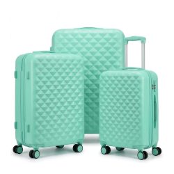   Diamond Premium 3-dielna sada kufrov s tvrdou stenou, zelená DIA3Z