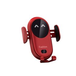   Bezdrôtová nabíjací stojan do auta a držiak na mobil (červený) DJ195932-R