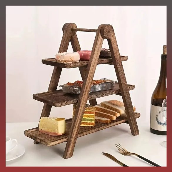 3-poschodový drevený podnos DK1557927