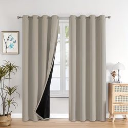   2-dielna sada 100 % zatemňovacích záclon s krúžkami DL1464958-B