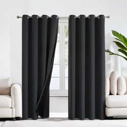   2-dielna sada 100 % zatemňovacích záclon s krúžkami DL1464958-F