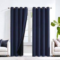   2-dielna sada 100 % zatemňovacích záclon s krúžkami DL1464958-K