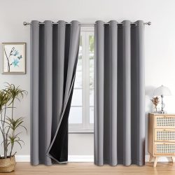   2-dielna sada 100 % zatemňovacích záclon s krúžkami DL1464958-SZ