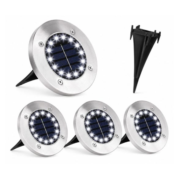 Disk Lights 4 ks solárnych LED svietidiel zapustiteľných do zeme DL4