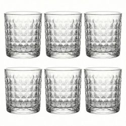   6-dielna sada pohárov na whisky a nealkoholické nápoje s textúrou DM303