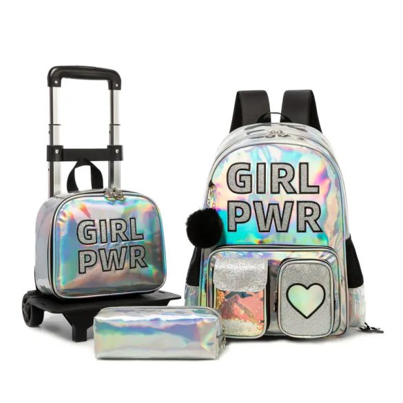 4-dielna sada školských tašiek na kolieskach – GIRL PWR DN3718236-pwr