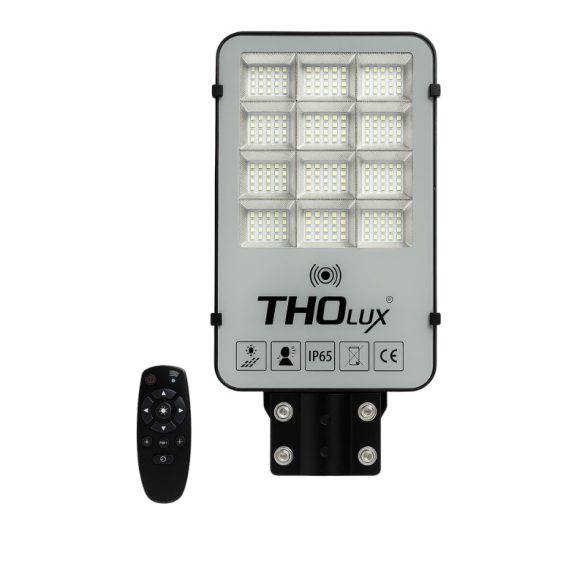 Solárne LED pouličné osvetlenie THOLux s diaľkovým ovládaním – IP65, snímač pohybu DNL-006