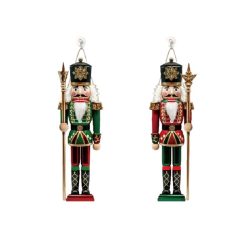   2 Vintage ozdoby na dvere v podobe vojakov z Luskáčika – 45 cm DP6299397