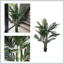   Umelá rastlina realistická palma v kvetináči 150 cm DRZ05