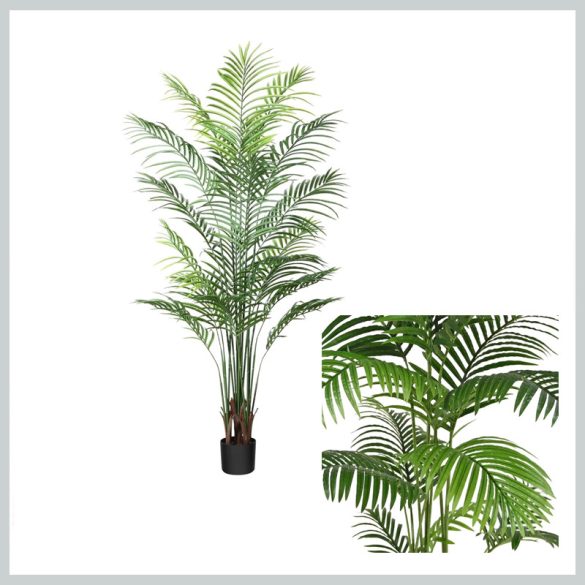 Dekoratívna umelá palma v kvetináči realistické vyhotovenie 180 cm DRZ06