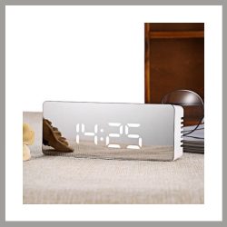   LED zrkadlový budík moderný dizajn veľký displej DS-362IX-MAX