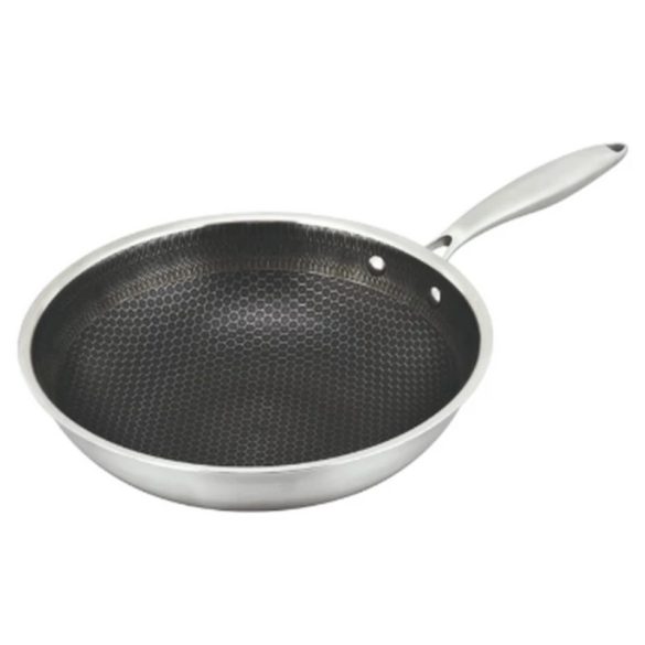 BRATMAXX Nerezová wok panvica s nepriľnavým povrchom 28 cm DS16541