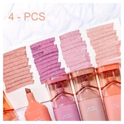   Súprava 4 trblietavých zvýrazňovačov – Pink Nebula DW507694-pn