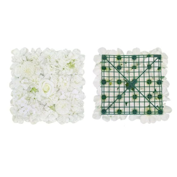 Stredné (150 x 100 cm) biele kvetinové pozadie na stenu DW8099529-150X100