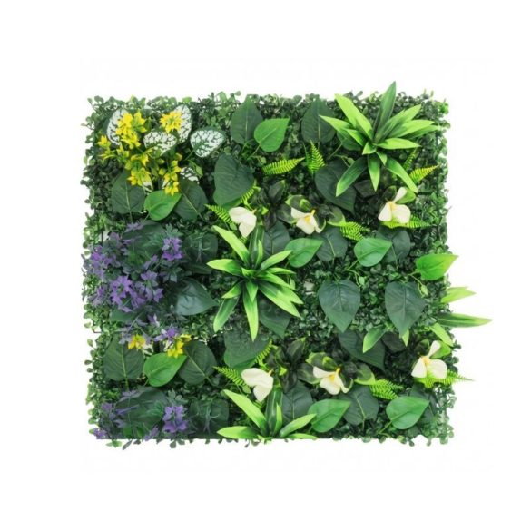 Umelá rastlinná stena s motívom dreveného plotu – DX3017812