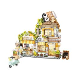 Medvedia kaviareň mini stavebnica DX6149480-M