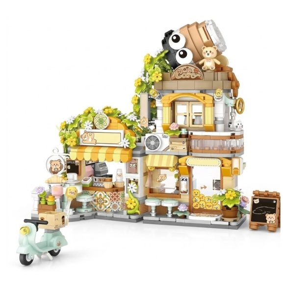 Stavebnicová sada medvedia kaviareň, 1077 dielov, DX6149480