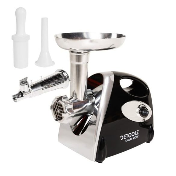 Elektrický mlynček na mäso Detoolz – 1400 W, s 3 mlynčekmi DZ-CB1004-G01