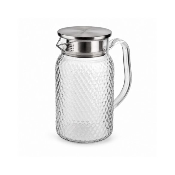Plastová nádoba s objemom 1000 ml s uchom a vekom so sitkom DZ10