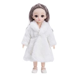 Elegantná bábika v bielych šatách EBF2