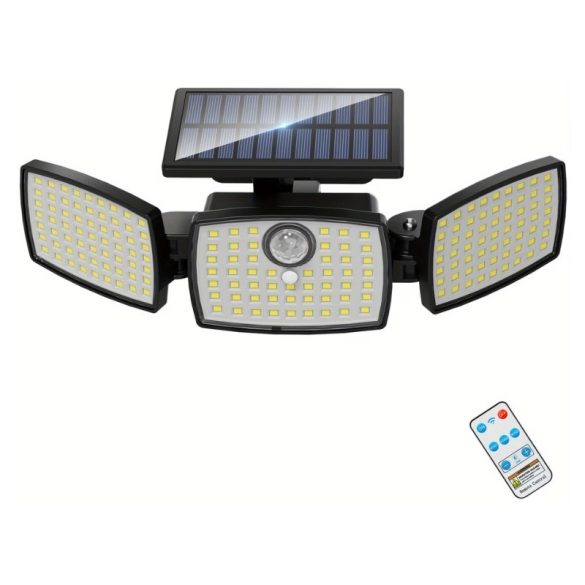 Solárna vonkajšia LED lampa s detektorom pohybu a diaľkovým ovládaním EC5720550