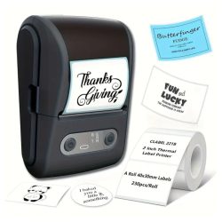   Mini štítkovač, ručný výrobník nálepiek, čierny ED4533672-f