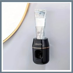   Automatický dávkovač zubnej pasty – na montáž na stenu, čierny, EG345129B