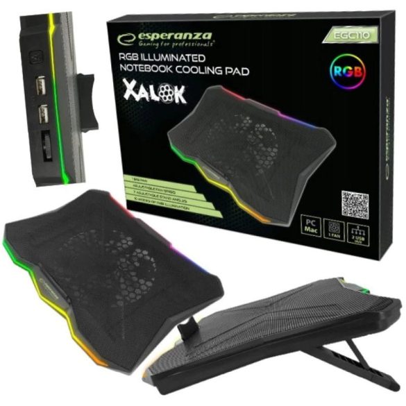 Chladiaca podložka pod notebook s RGB osvetlením – EGC110