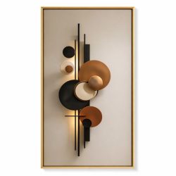   Moderný abstraktný geometrický kruhový plátno na stenu 80 × 160 cm EH11922125