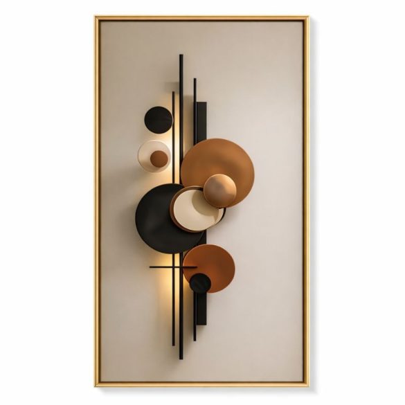 Moderný abstraktný geometrický kruhový plátno na stenu 80 × 160 cm EH11922125