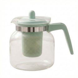   Excellent Houseware Odolná Sklenená Čajová Kanvica so Sitkom – 1,5 L EN617122