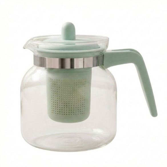 Excellent Houseware Odolná Sklenená Čajová Kanvica so Sitkom – 1,5 L EN617122