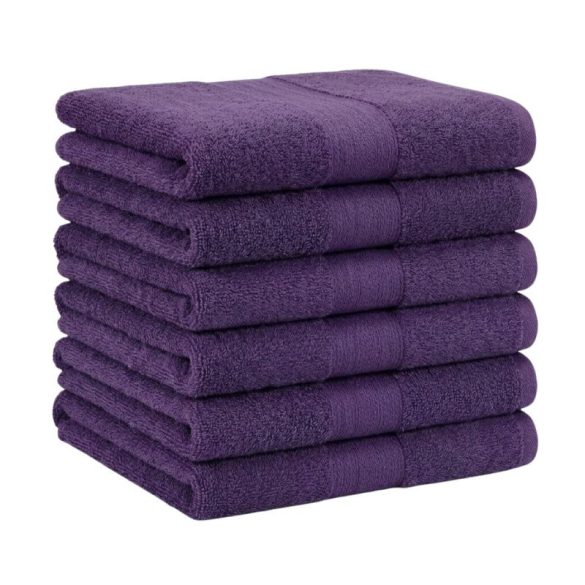Sada extra mäkkých uterákov, 6 ks, 70 x 140 cm, fialová, EPTSZ-02