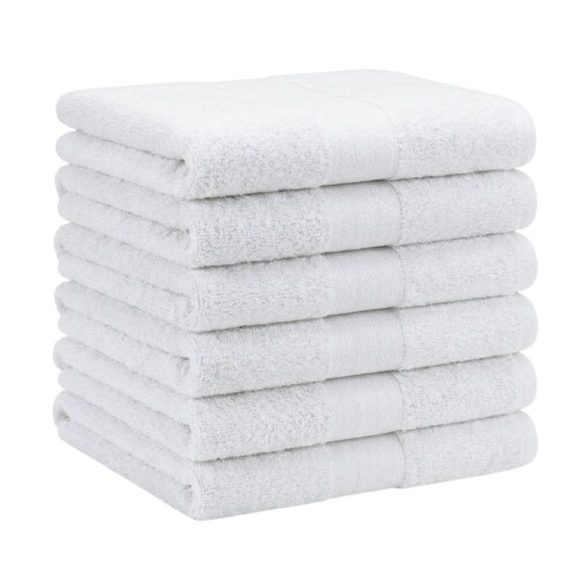 Sada extra mäkkých uterákov, 6 ks, 70 x 140 cm, biela, EPTSZ-04