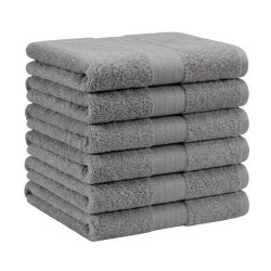   Sada extra mäkkých uterákov, 6 ks, 70 x 140 cm, sivá, EPTSZ-05