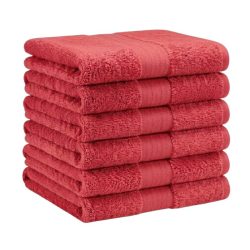   Sada extra mäkkých uterákov, 6 ks, 70 x 140 cm, červená, EPTSZ-09