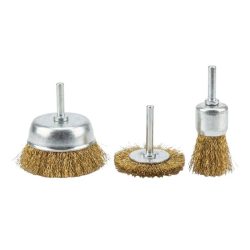   3-dielna sada drôtených kefiek / drôtených kefiek pre vŕtačku EX-3073