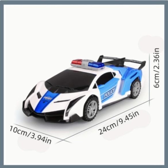 Hračkárske autíčko policajné auto – dizajn športového auta, 24 cm FA592551